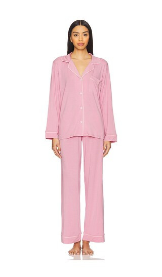 eberjey Gisele Long Pj Set in Pink. - size L | Revolve Clothing (Global)
