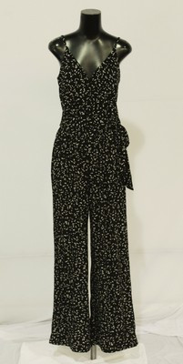 Kaileigh Women's Rochelle Knit Sleeveless V-Neck Jumpsuit HM7 Black Medium NWT | eBay US