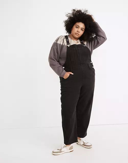 Plus Straight-Leg Overalls in Lunar Wash | Madewell