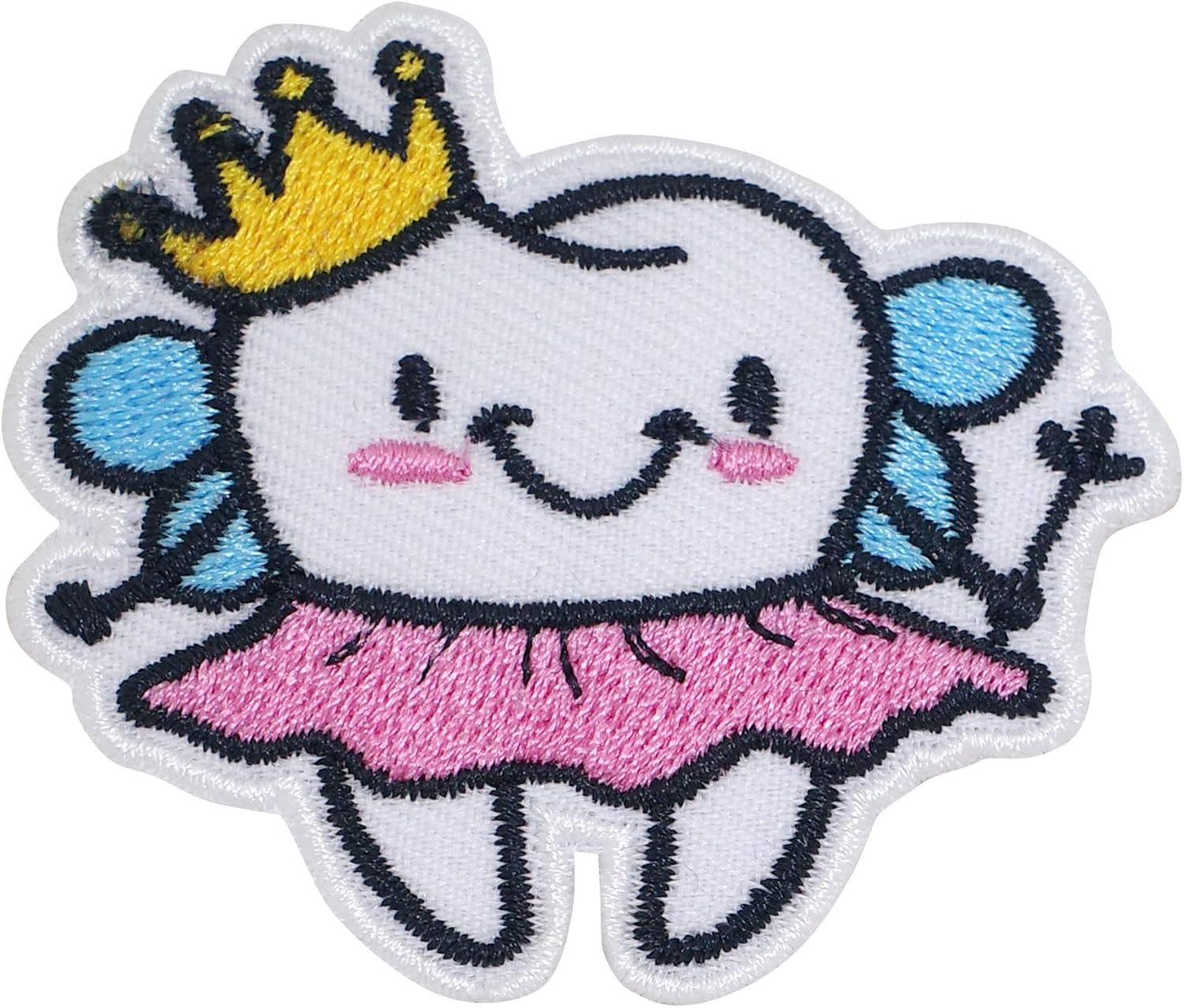 Angel Tooth Iron On Patches for Clothing Embroidered Applique Patch Badge Sew On Emblem DIY Craft... | Amazon (US)