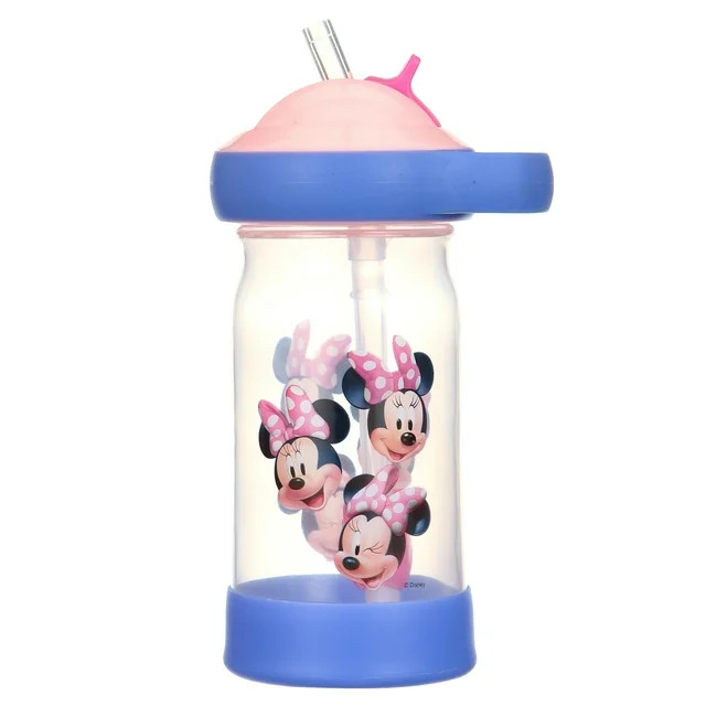 Minnie Mouse Sip & See Toddler Water Bottle w/ Floating Charm 12 Oz - Walmart.com | Walmart (US)