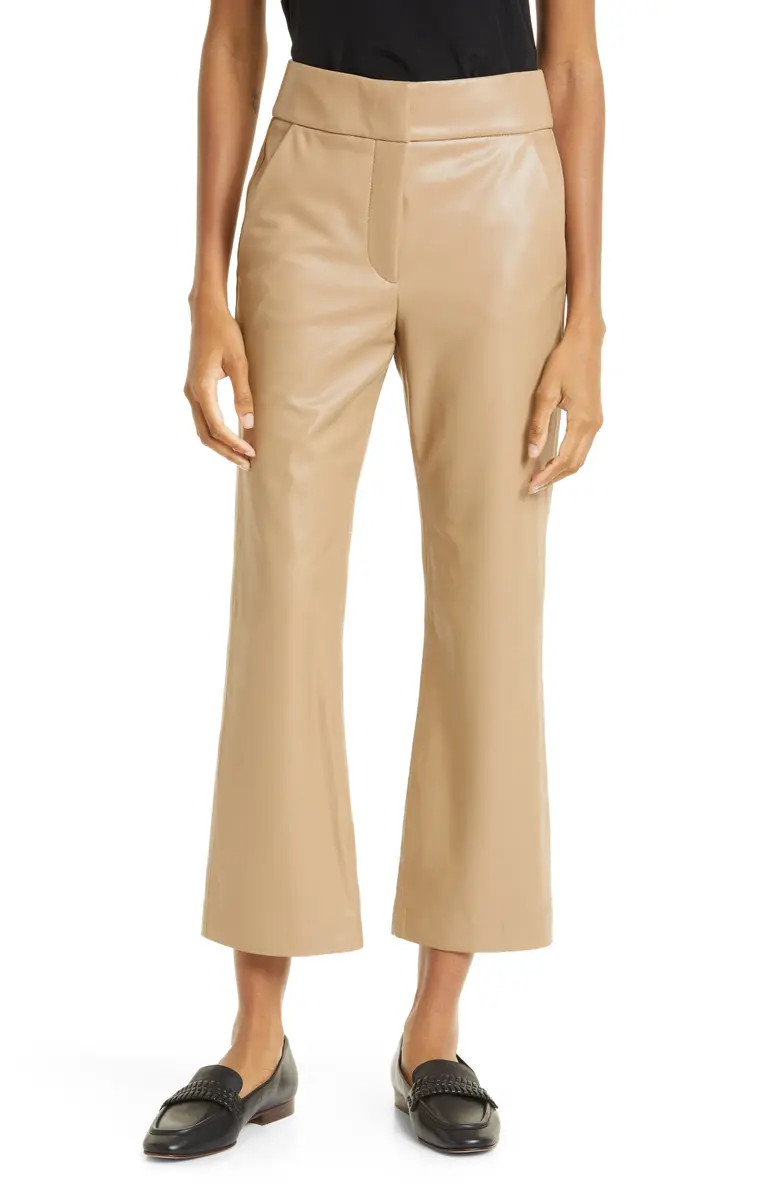Veronica Beard Cormac Crop Faux Leather Pants | Nordstrom | Nordstrom