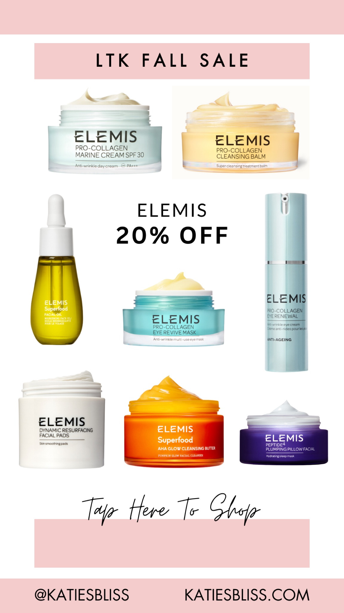 LtK day fall sale ✨ Elemis: 20% off



#LTKsalealert #LTKSale #LTKbeauty