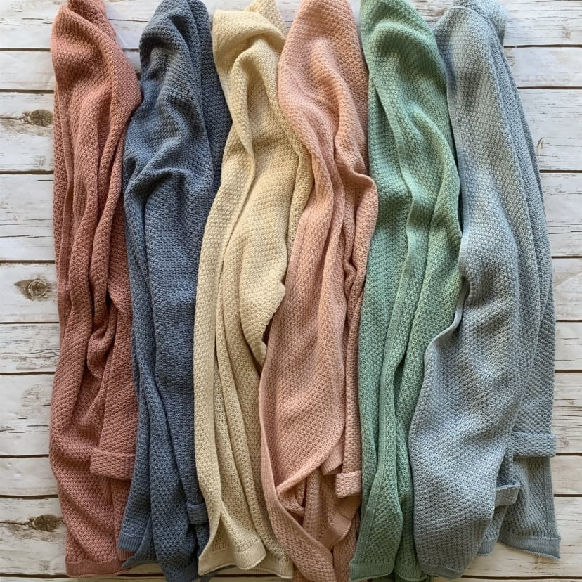 Waffle Knit Open Cardigan | Jane