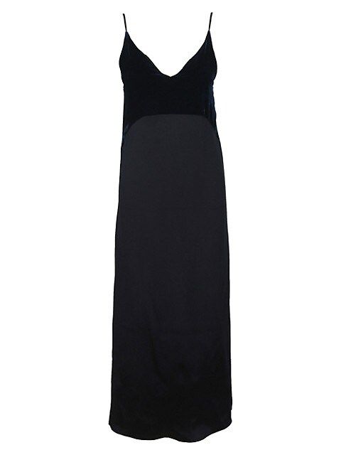 Velvet & Satin Slip Dress | Saks Fifth Avenue OFF 5TH