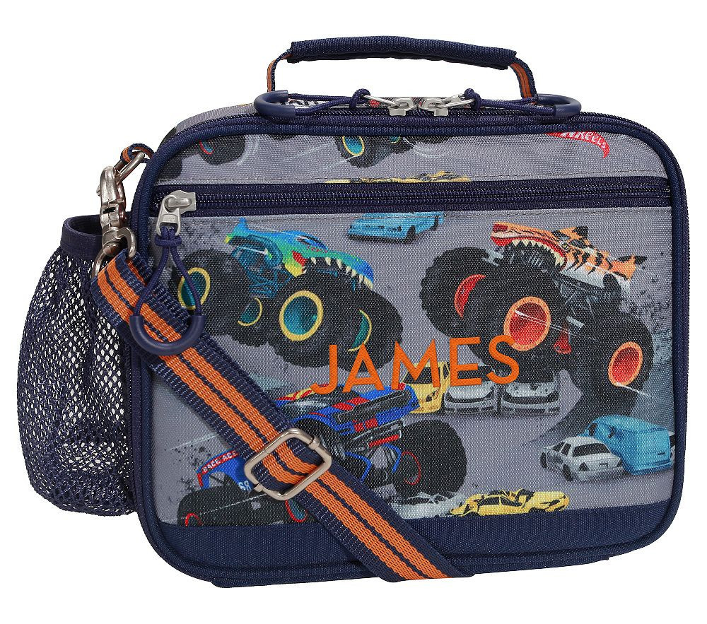 Monster Trucks Mackenzie Adaptive RPET Lunch Box | Pottery Barn Kids