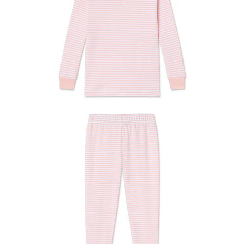 Kids Long-Long Set in English Rose Stripe | Lake Pajamas