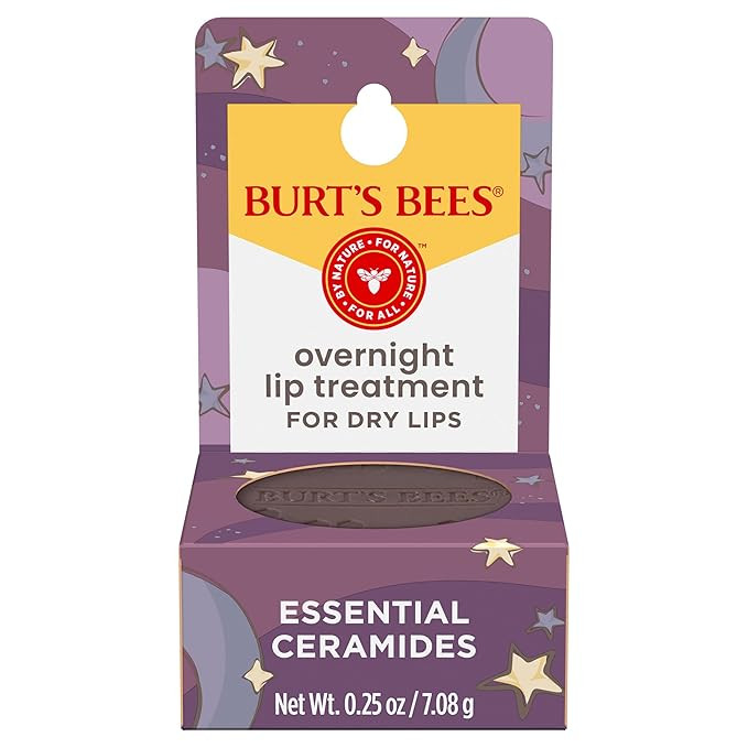 Burt's Bees Back To School Dorm Essentials, Original Overnight Intensive Lip Treatment, Moisturiz... | Amazon (US)