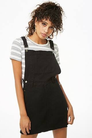 Denim Overall Mini Dress | Forever 21 (US)