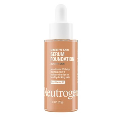 Neutrogena Healthy Skin Sensitive Skin Serum Foundation with Color Correcting, Pore Minimizing & Buildable Coverage - 01 Medium/Deep | Target