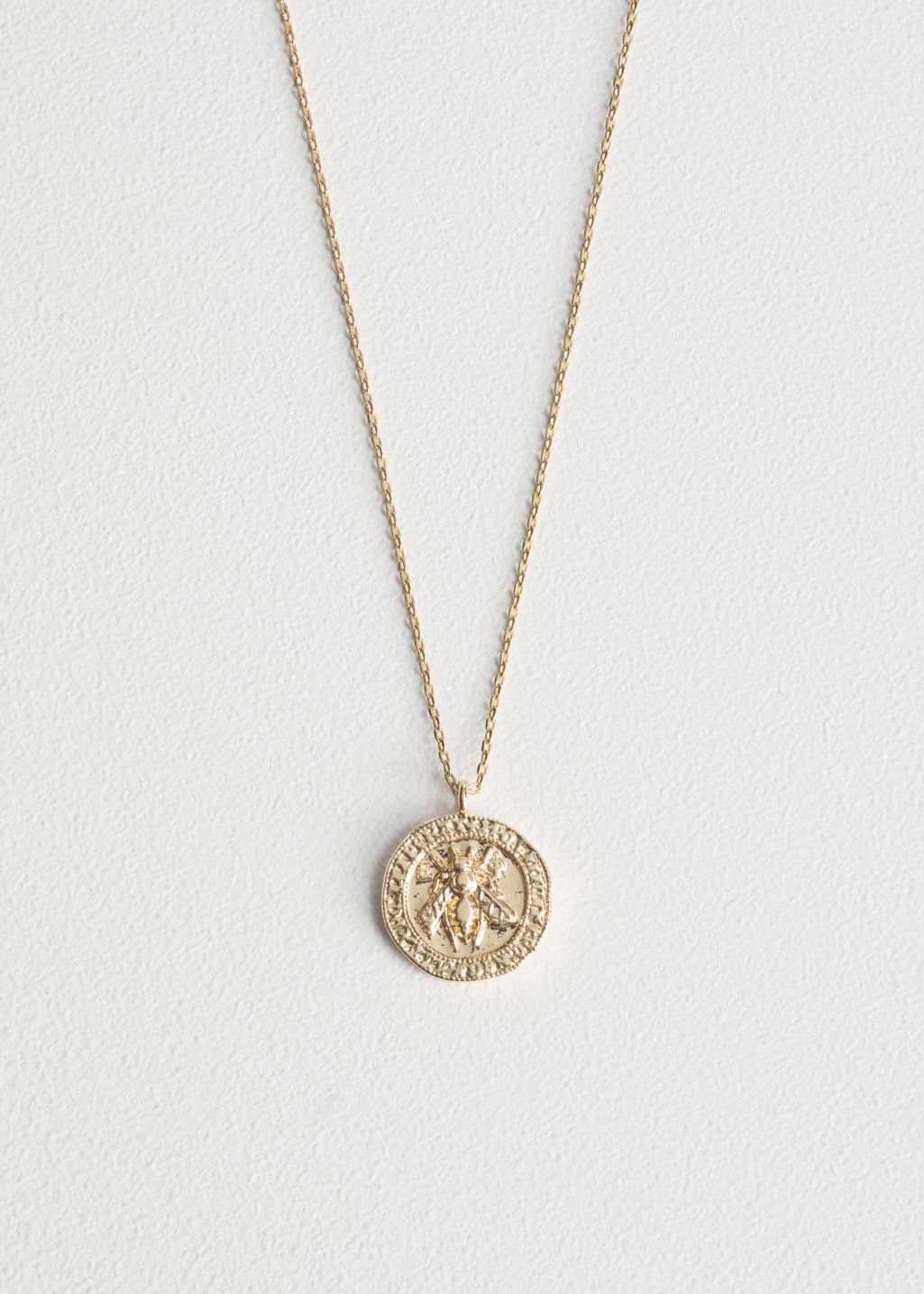 Bee Embossed Pendant Necklace | & Other Stories (EU + UK)