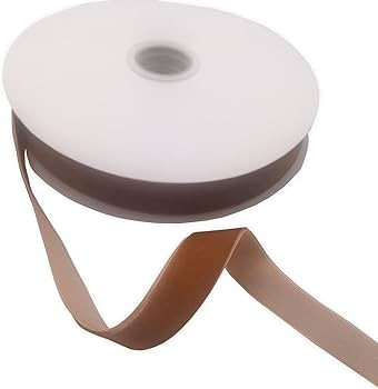 KLTRIBBON Vintage Ginger Velvet Ribbon Single Side,5/8 Inch X 25Yards Spool | Amazon (US)