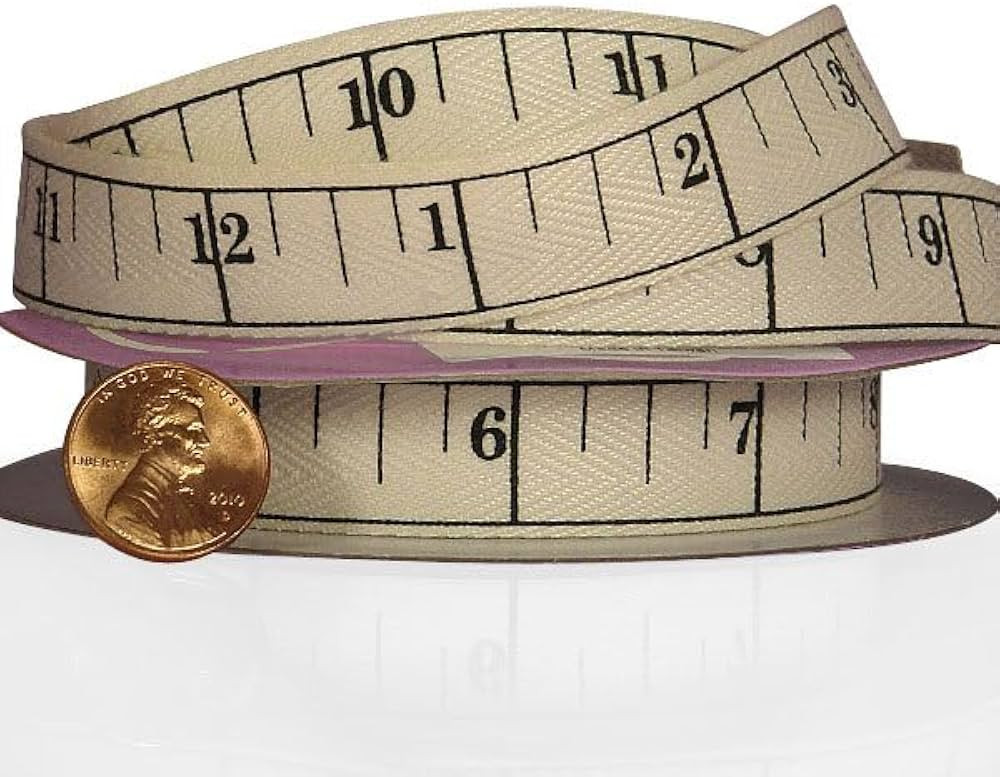 Tape Measure Printed Ribbon 5/8" X 10 Yards | Amazon (US)
