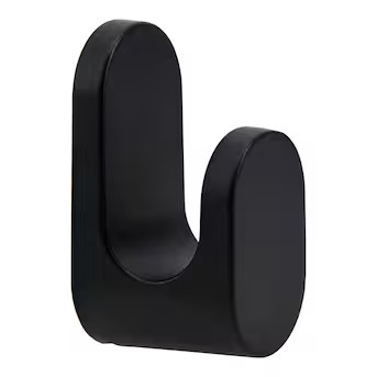 ReliaBilt  1-Hook 1.5-in x 3.13-in H Black Decorative Wall Hook (25-lb Capacity) | Lowe's