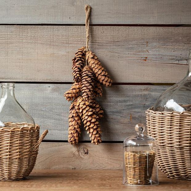 Hanging Pinecone Cluster | Antique Farm House