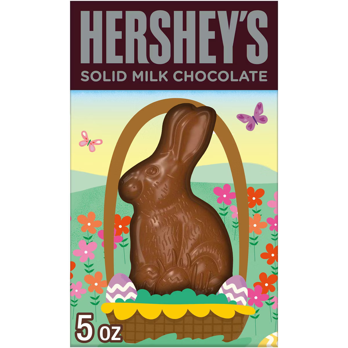 HERSHEY'S Milk Chocolate Solid Bunny Easter Candy Gift Box - 5oz | Target