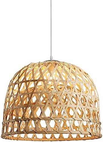 SkyTalent Woven Bamboo Pendant Light, Natural Simple Hand Weaved Pendant Light, Creative Farmhouse H | Amazon (US)