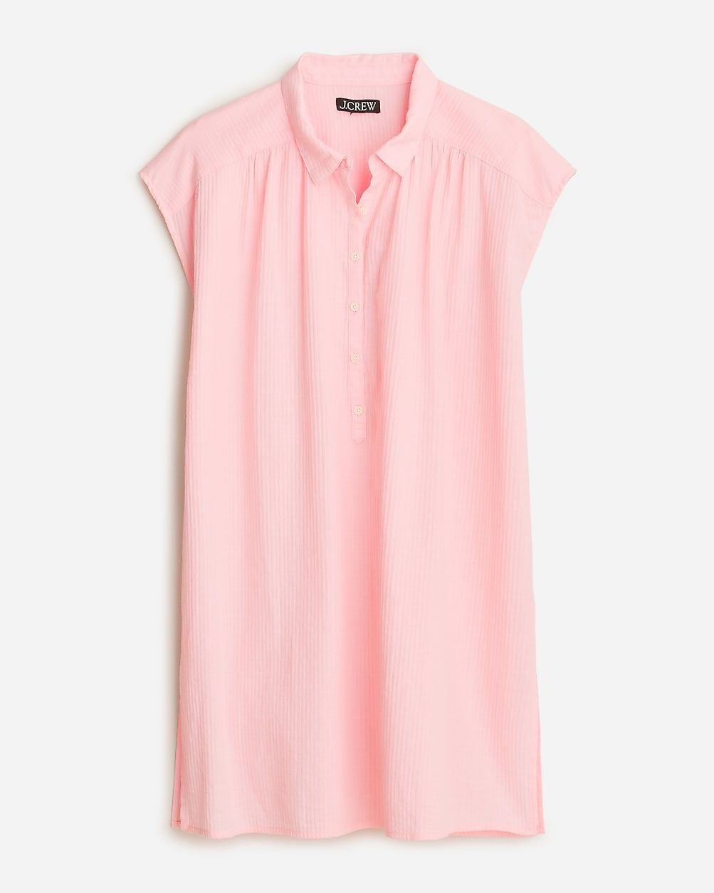 Cap-sleeve tunic cover-up in soft gauze | J.Crew US