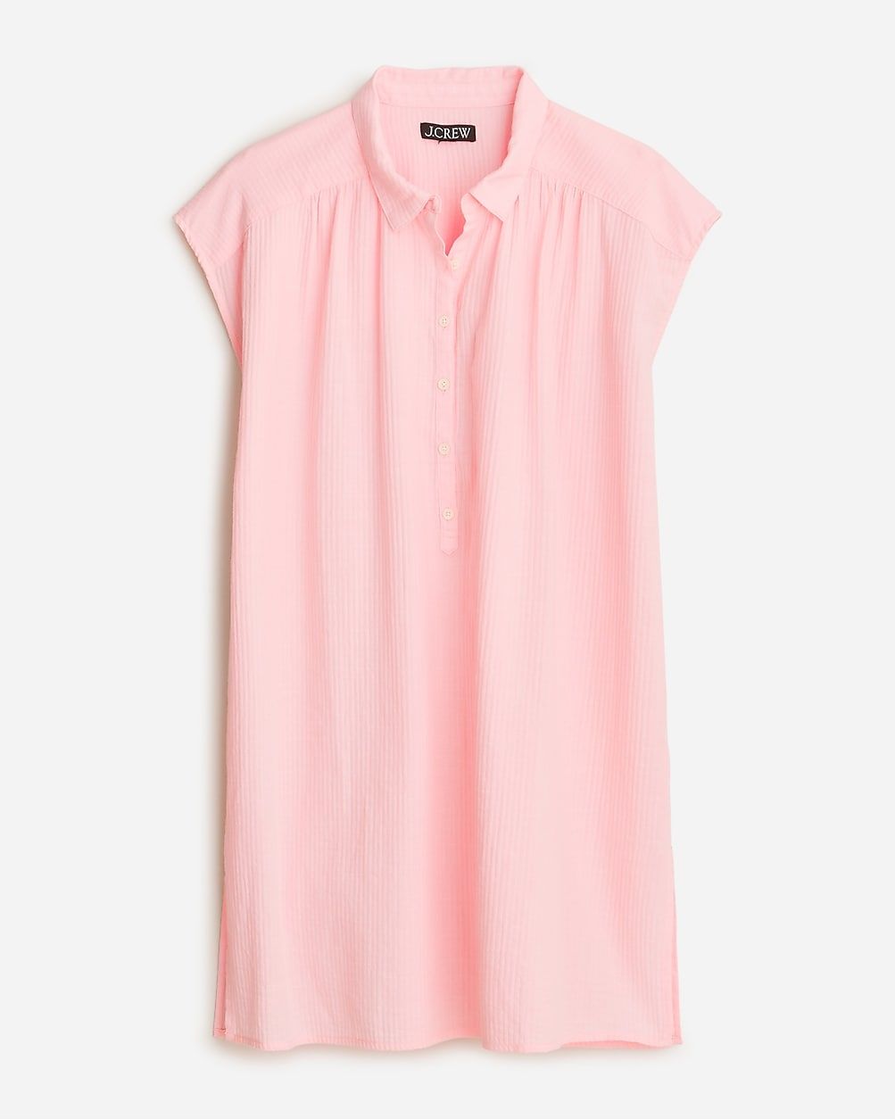 Cap-sleeve tunic cover-up in soft gauze | J.Crew US