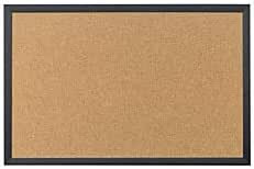 U Brands Cork Bulletin Board, 36 X 24 Inches, Black Wood Frame | Amazon (US)