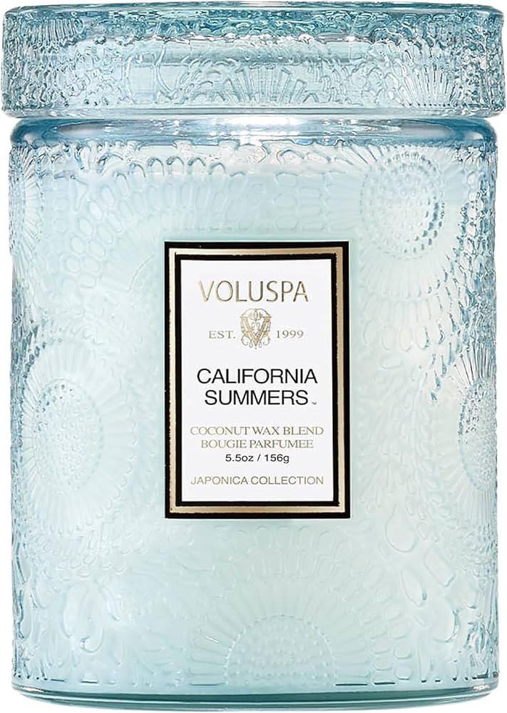 Voluspa California Summers Candle Jar, 5.5 oz, Coconut Wax Blend, Small Scented Candles for Home,... | Amazon (US)