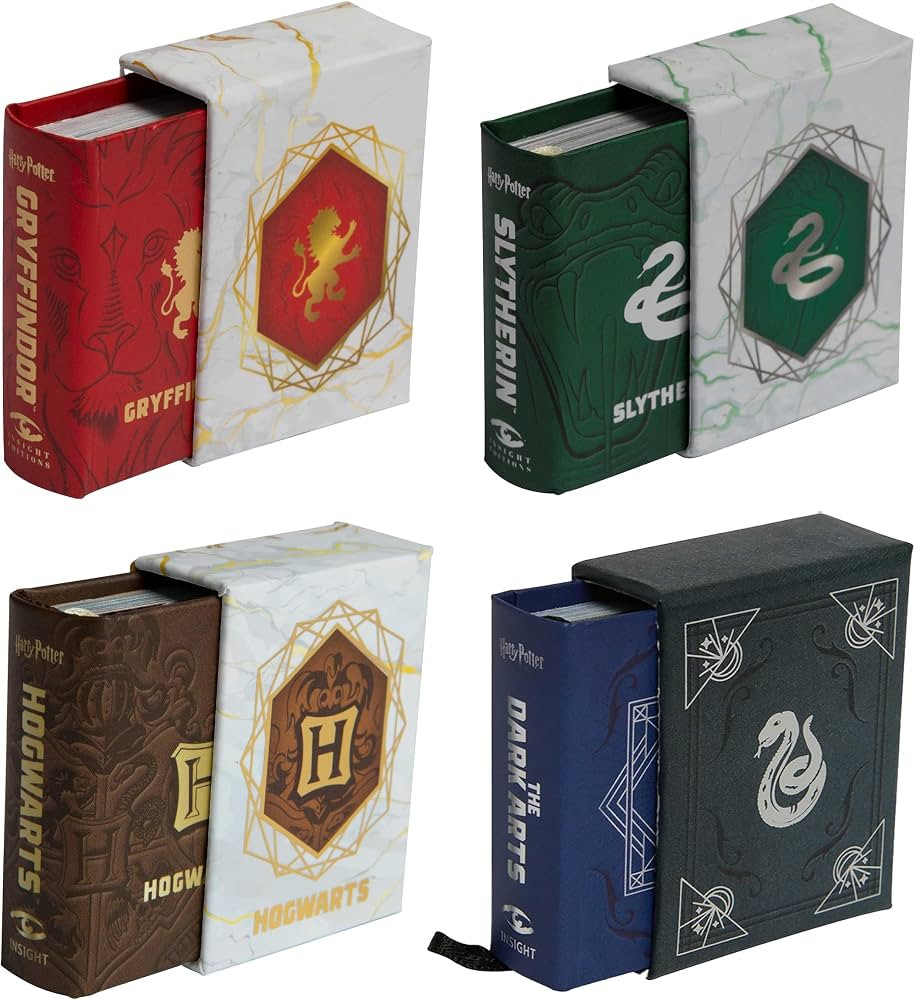 Harry Potter Tiny Books: Gryffindor, Slytherin, Hogwarts, Dark Arts (4 Miniature Books Set) | Amazon (US)