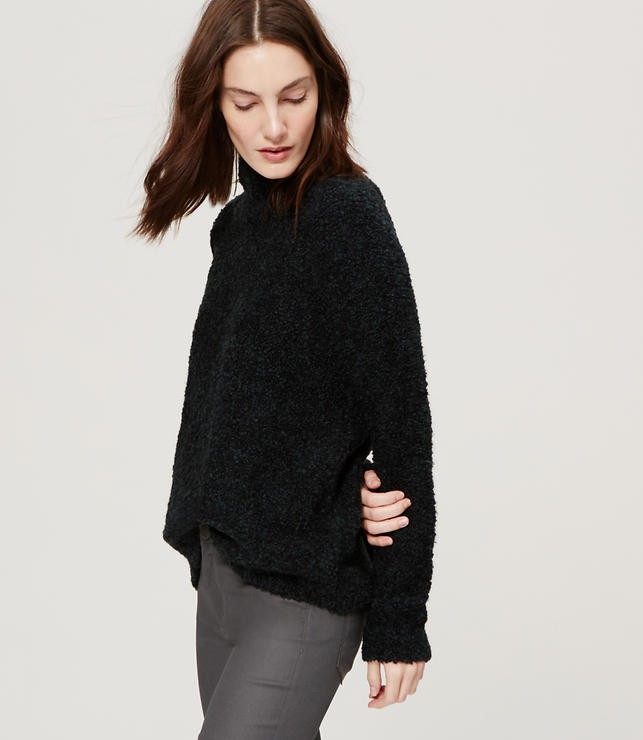 Slouchy Boucle Sweater | Loft