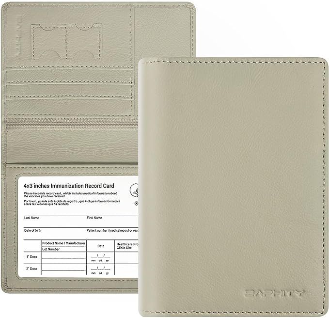 Genuine Leather Passport Holder Wallet Cover for Women,Rfid Travel Wallet Passport Document Holde... | Amazon (US)