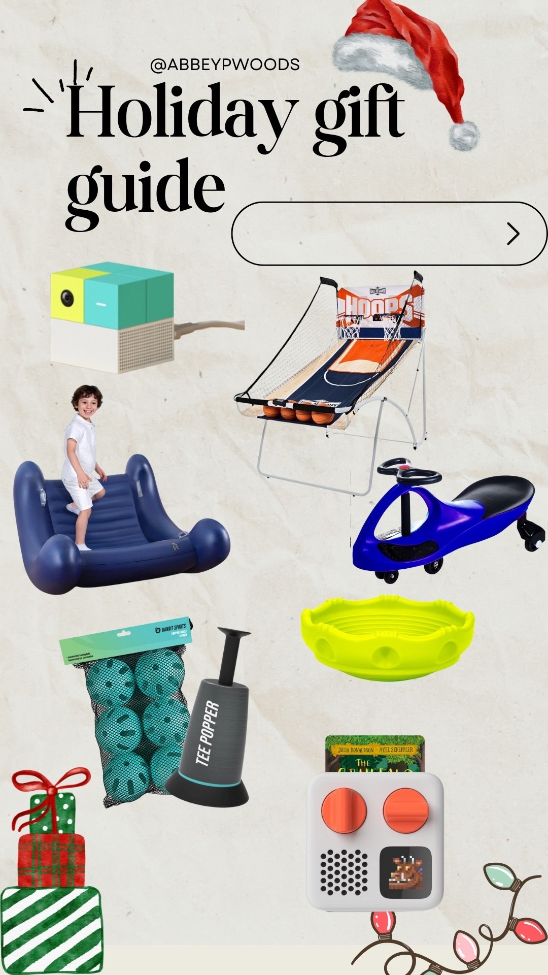 Active boys and girls Christmas gift guide! These are great gifts to keep your kids moving inside this winter! 

#LTKCyberWeek #LTKKids #LTKGiftGuide