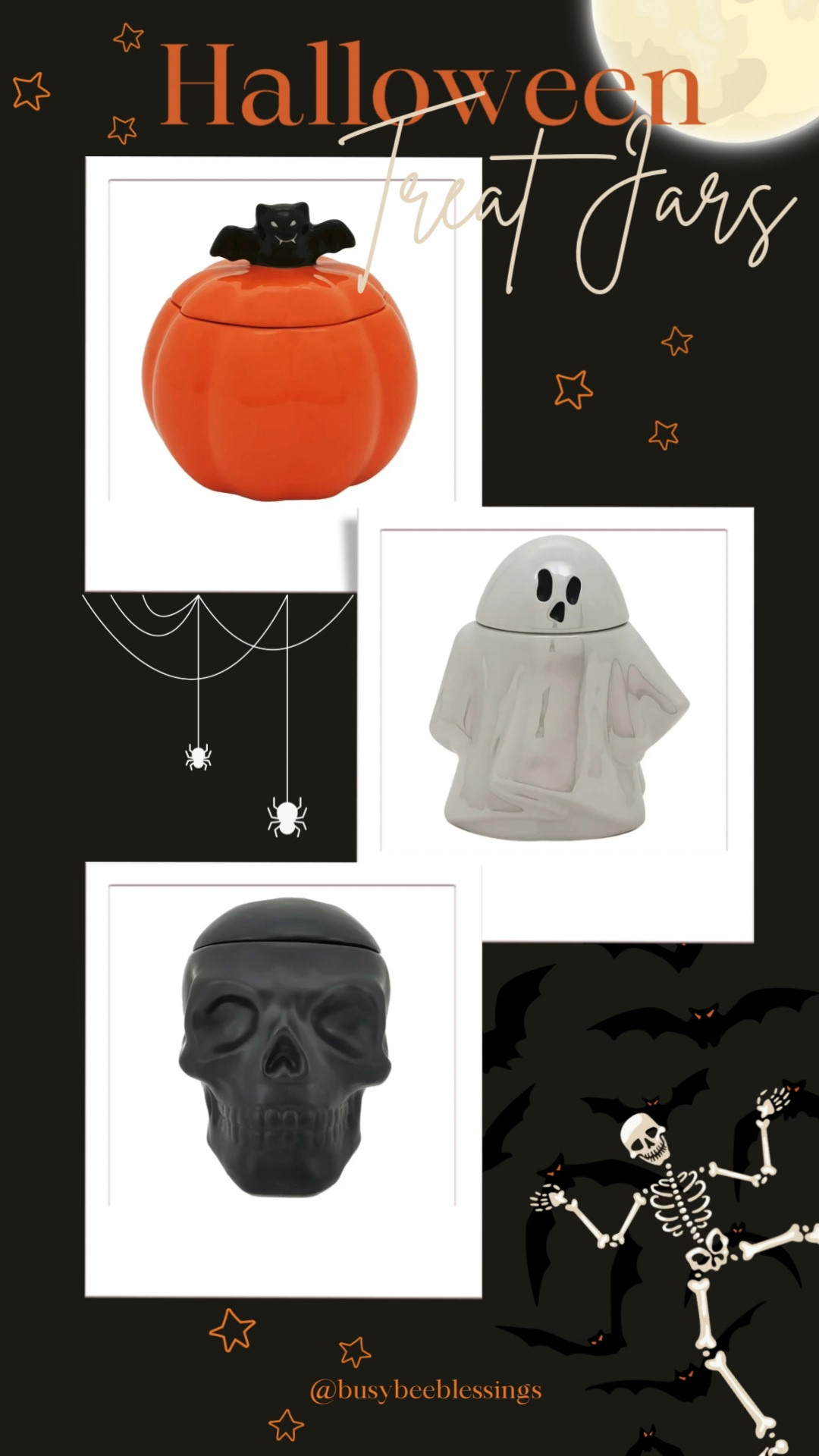 ✨Only $7!✨ These cute Halloween treat jars are only $7! These would be fun filled with Halloween candy and treats at home. Fill them with cookies and ‘Boo!’ your neighbors or a spooky gift for teachers and friends.

#LTKSeasonal #LTKHalloween #LTKhome