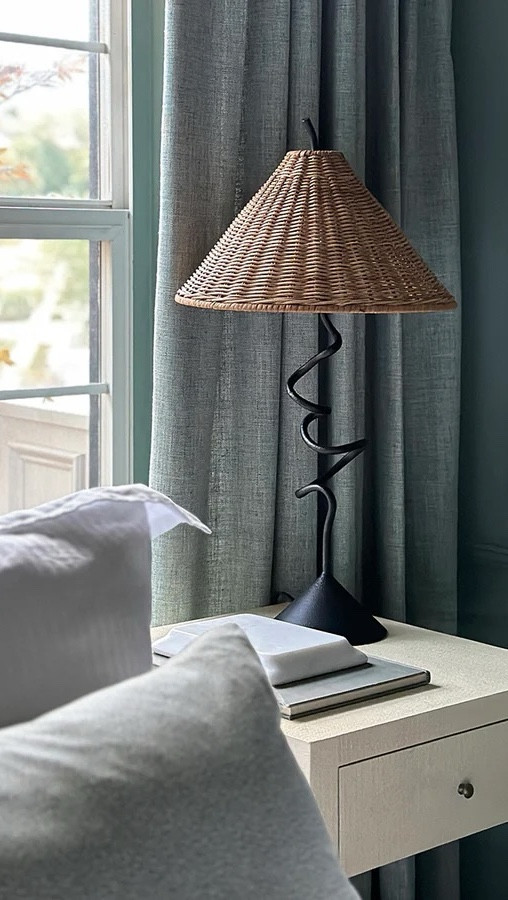 The woven lampshade is my favorite! This lamp is in stock and ready to ship! 

#LTKHome
