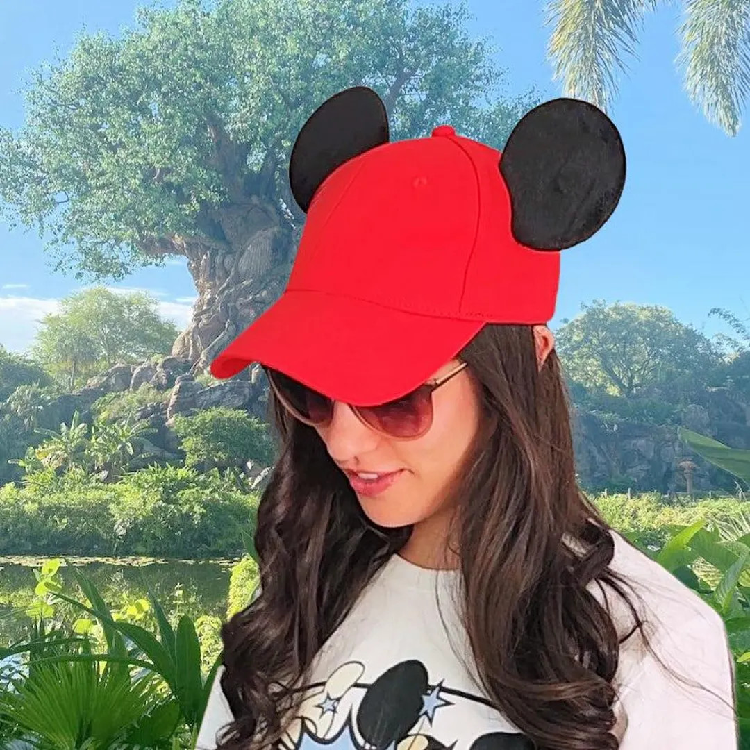 Classic Mouse Ear Hat -Red | Etsy (US)