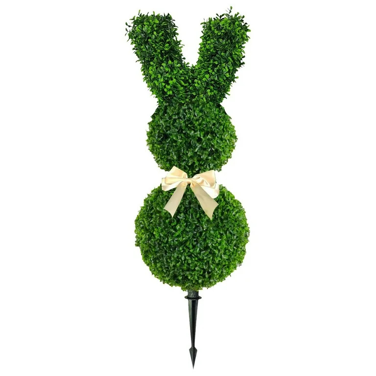 Easter Bunny Topiary, Green Artificial Bunny-Shaped Topiary Tree Pot Easter Bunny , Easter Rabbit... | Walmart (US)