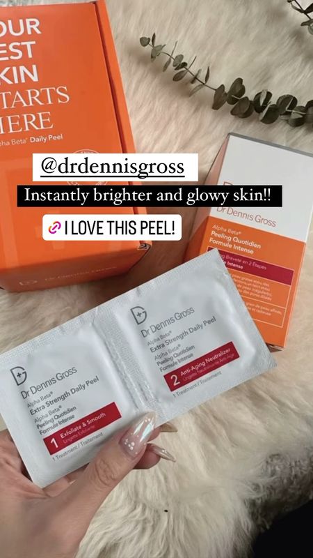 My secret to instant brighter and glowy skin! The Dr. Dennis Gross Daily Peel is a cult fave for a reason. His gentle but powerful, peel, exfoliate skin it to leave it glowing and brighter. Use it daily or weekly, depending on your skin care routine. Perfect for give me your skin that extra glow for any upcoming events for the season as well! 

#LTKbeauty #LTKGiftGuide #LTKFind