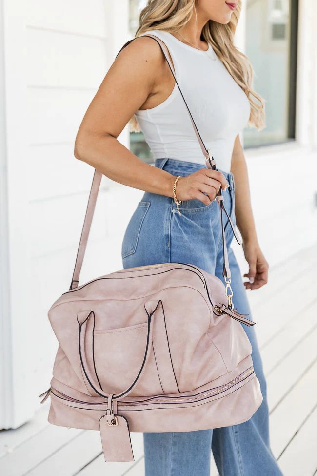 Escape To The South Blush Weekender Bag | Pink Lily