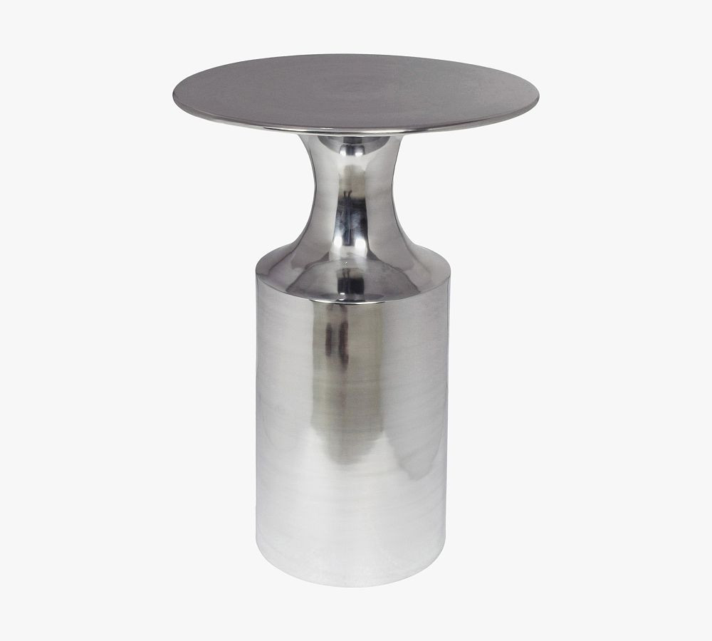 Luciano Round Metal Accent Table (14.5") | Pottery Barn (US)