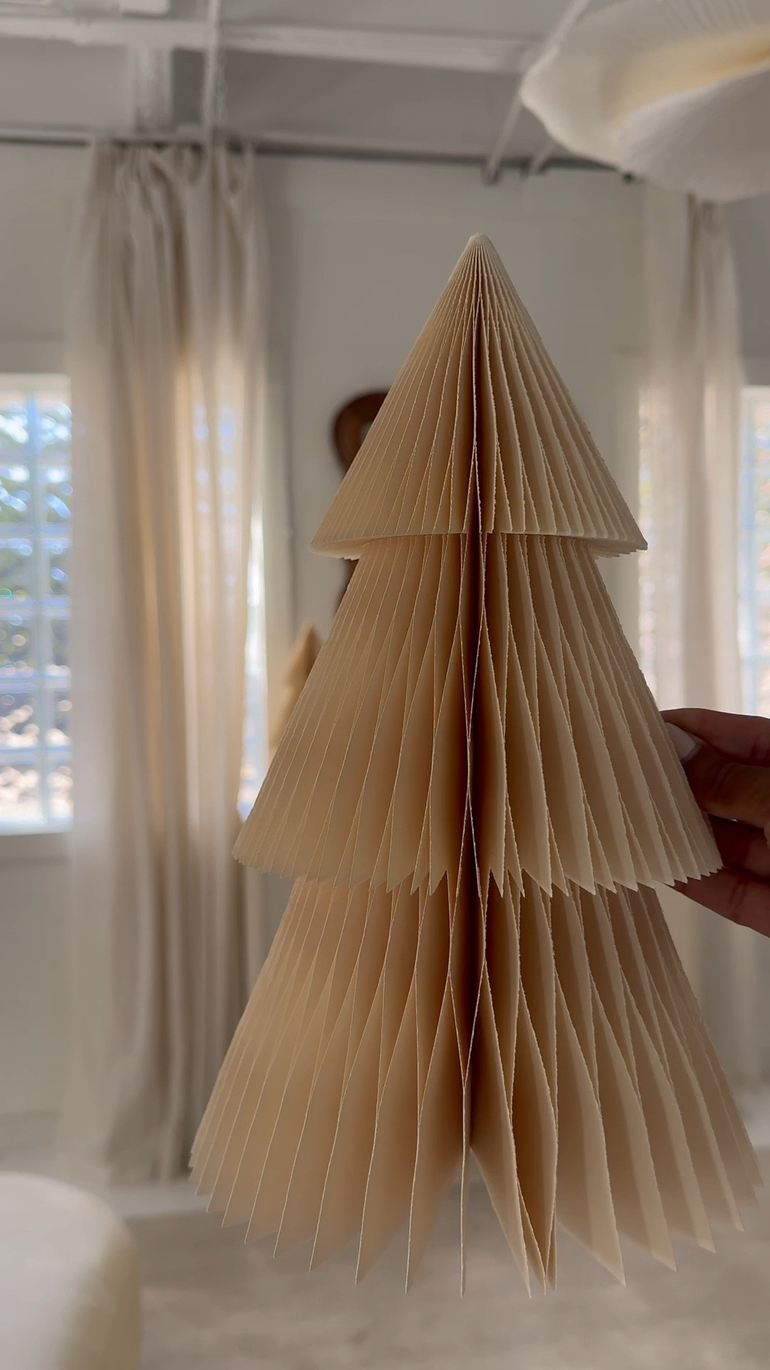 Cream paper Christmas trees, these are from last year but they came out with updated version linked -Christmas decor, holiday decor 

#LTKHome #LTKHoliday