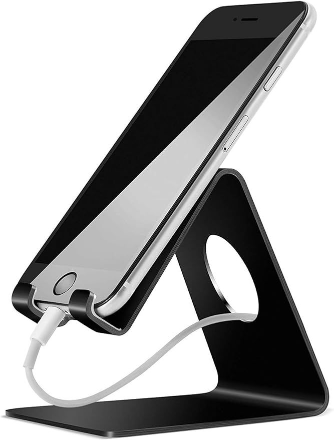 Cell Phone Stand, Lamicall Phone Stand: Cradle, Dock, Holder Compatible with Phone 12 Mini 11 Pro... | Amazon (US)