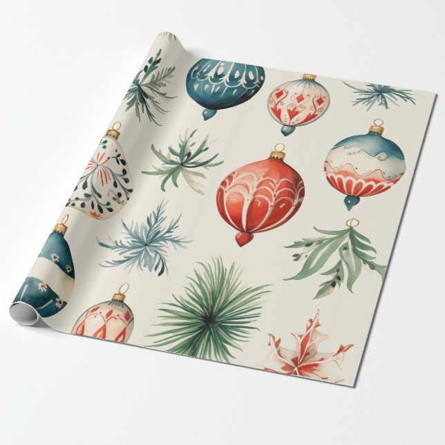 Vintage Ornamnet  Wrapping Paper | Zazzle
