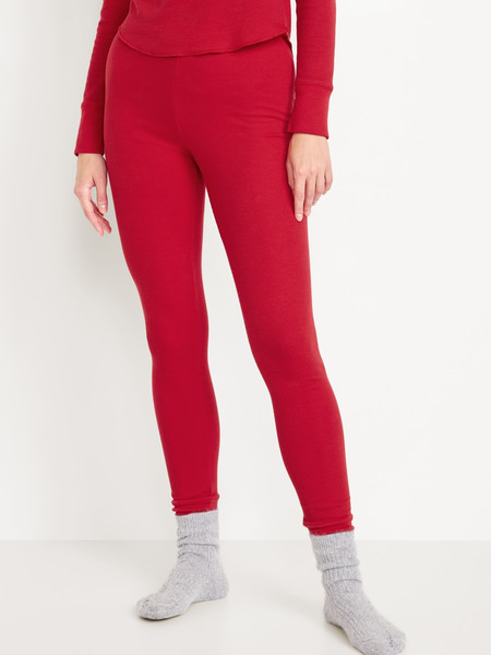 High-Waisted Waffle Pajama Leggings | Old Navy (US)