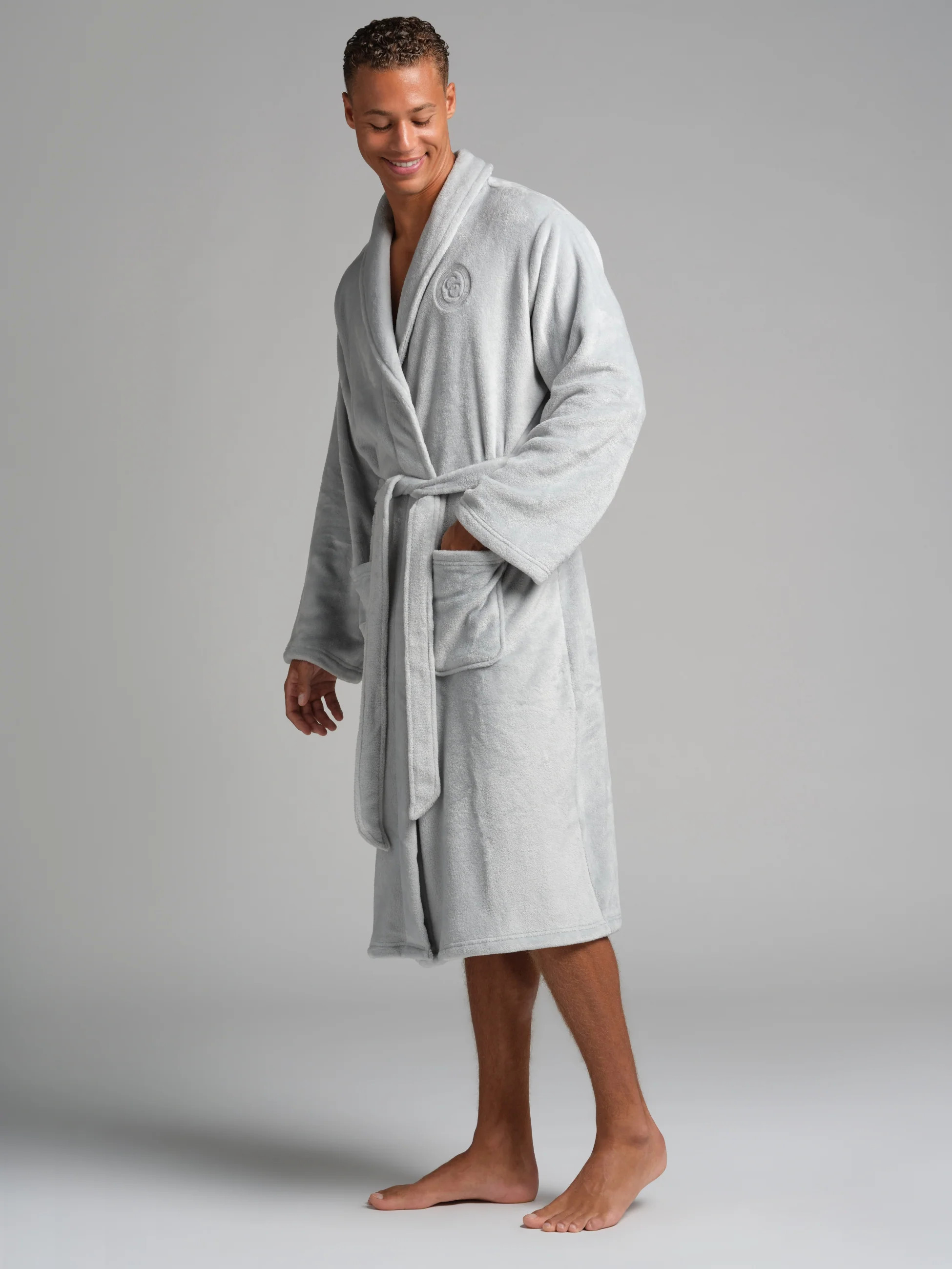 Comfrt Dreamdayâ¢ Plush Robe | Cloud Grey | M/L | Comfrt