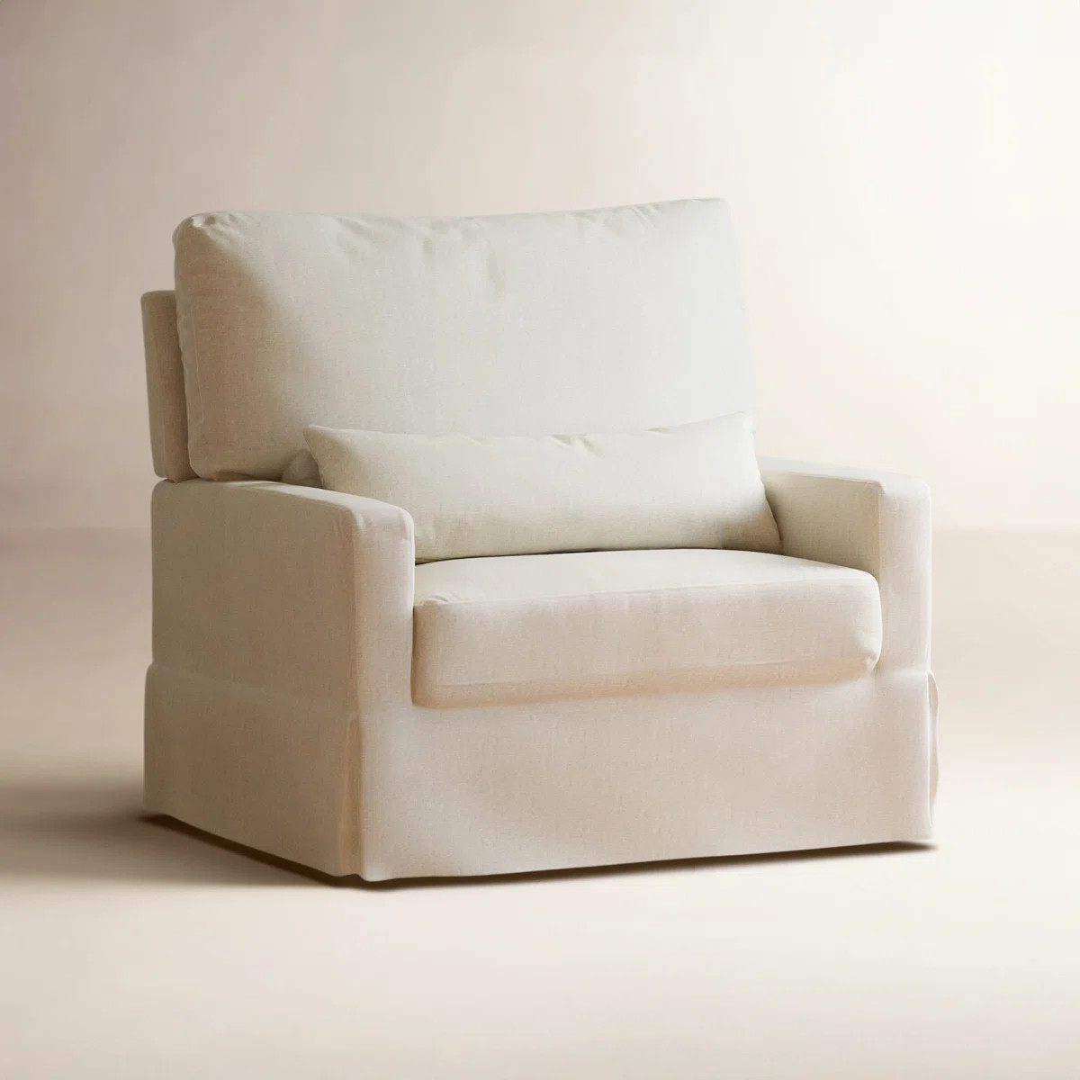 Crawford Pillowback Chair and a Half Upholstered Swivel Glider | Wayfair North America