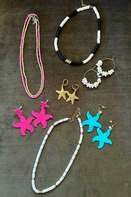 Affordable summer jewelry - beach jewelry. 

Summer accessories, summer fashion, summer outfits, beach vacation, starfish earrings, white necklace, shell jewelry 

#LTKSeasonal #LTKFindsUnder50 #LTKStyleTip