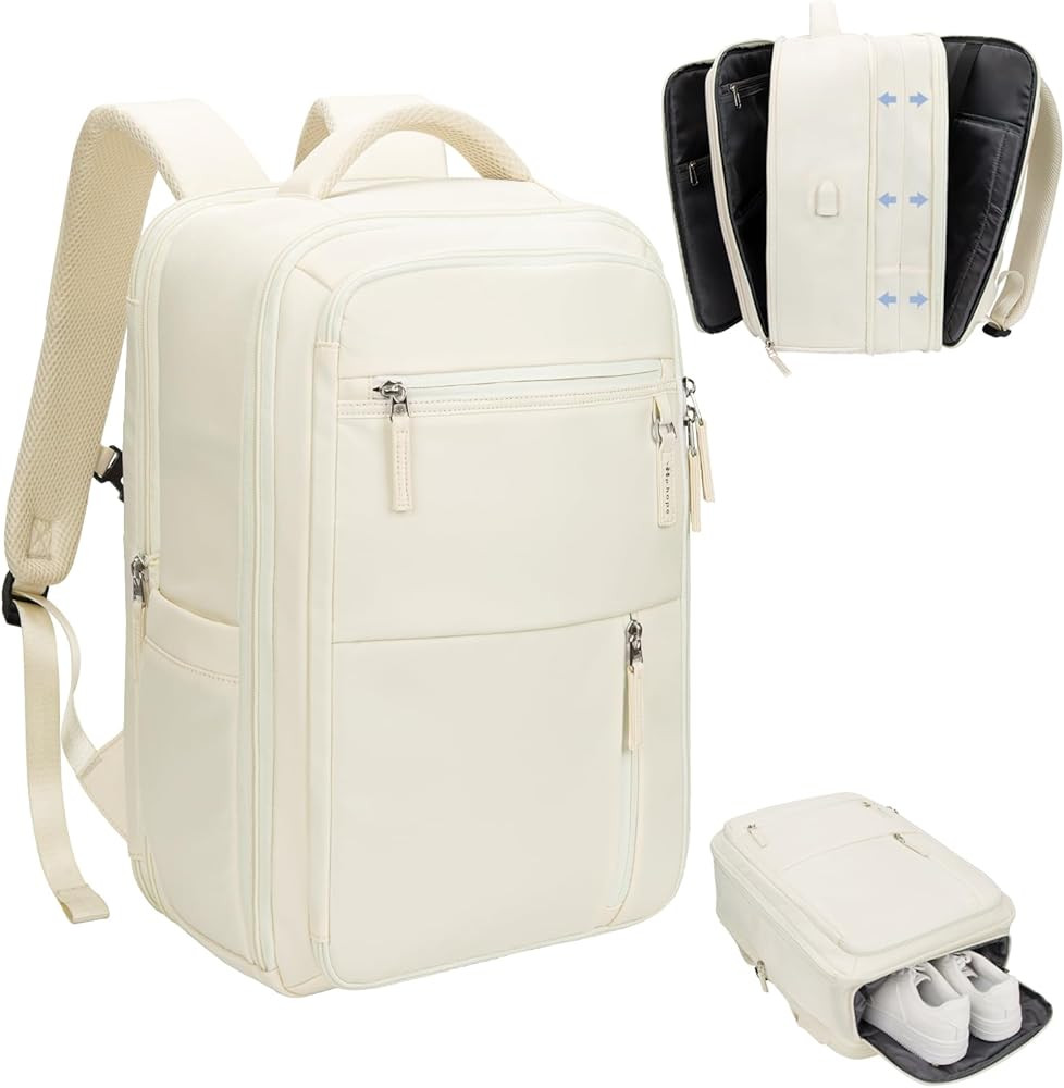 Hp hope Travel Backpack for Women Men, Expandable Airline Approved Carry On Backpack Flight Appro... | Amazon (US)