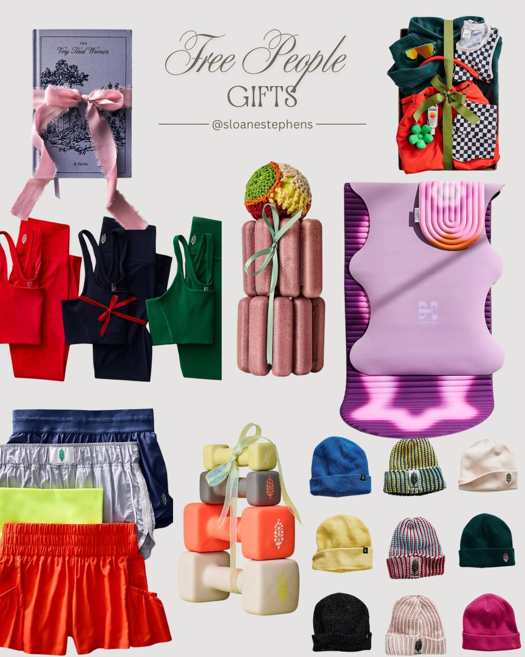 Free People gift ideas for everyone on your list 🎁💫
Cozy beanies, luxe leggings, chic accessories, and wellness finds — all wrapped in signature FP style.
Save this for your holiday shopping inspo ✨
#FreePeople #GiftGuide #HolidayGifts #SloaneStephens #FreePeopleGifts #WellnessGifts #LTKgiftguide #LTKholiday #GiftInspo #CozyStyle #AthleisureGift #LTKFinds #HolidaySeason #FitnessGifts 

 #LTKCyberWeek #LTKGiftGuide #LTKHoliday