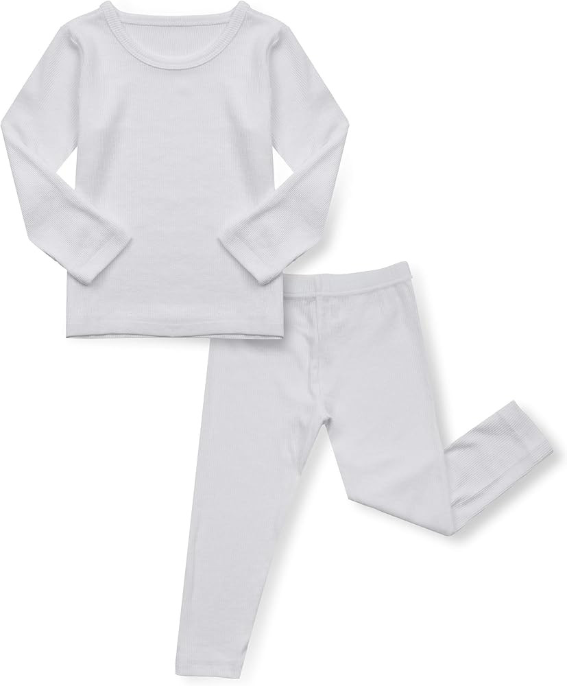 AVAUMA Baby Boys Girls Pajama Set Kids Toddler Snug fit Ribbed Sleepwear pjs for Daily Life Style | Amazon (US)