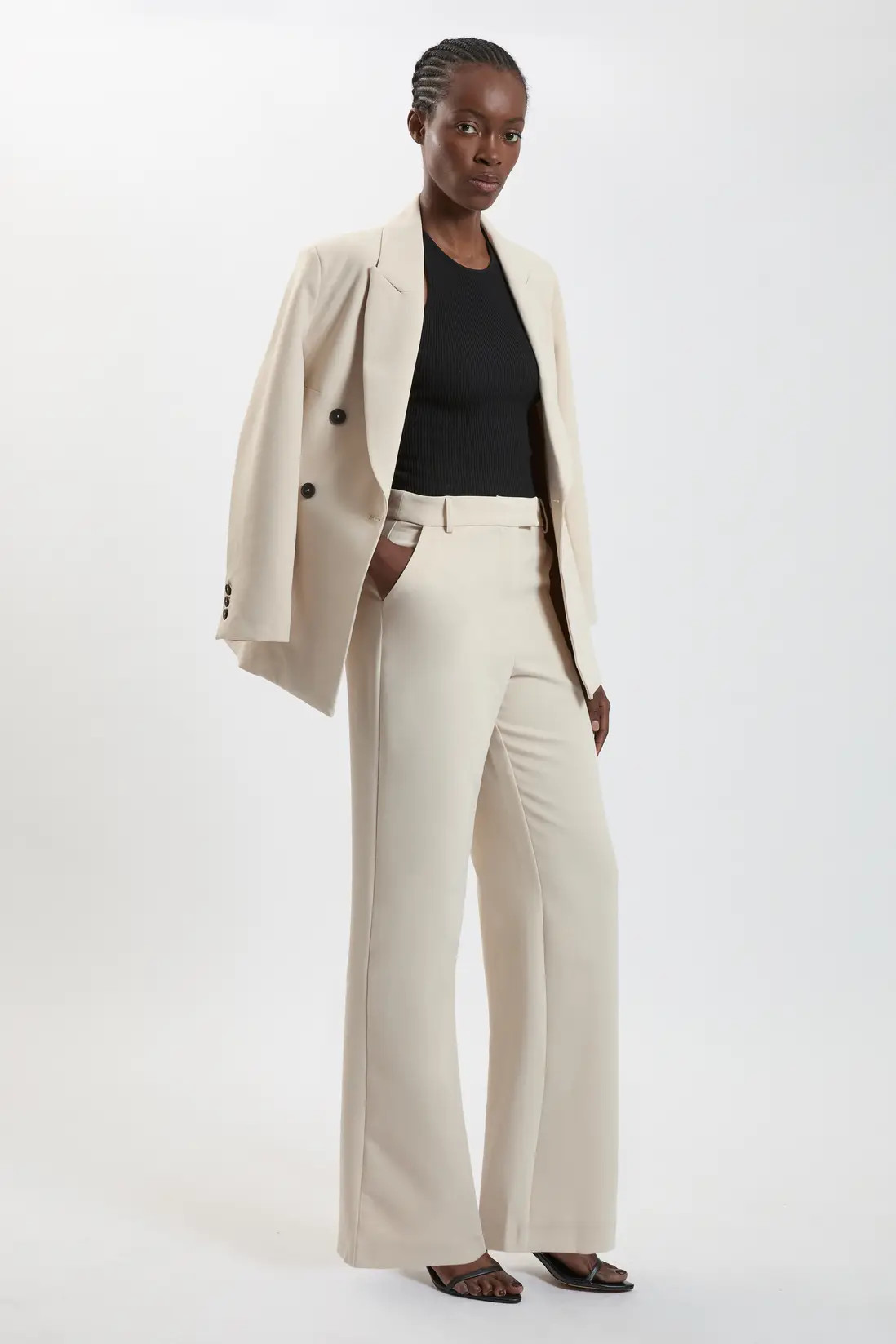 Tailored Wide Leg Trouser | Karen Millen
