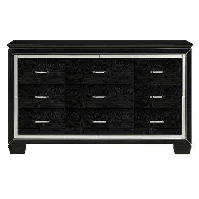 Dresser With 9 Drawer, Wooden Bedroom Dresser | Wayfair North America