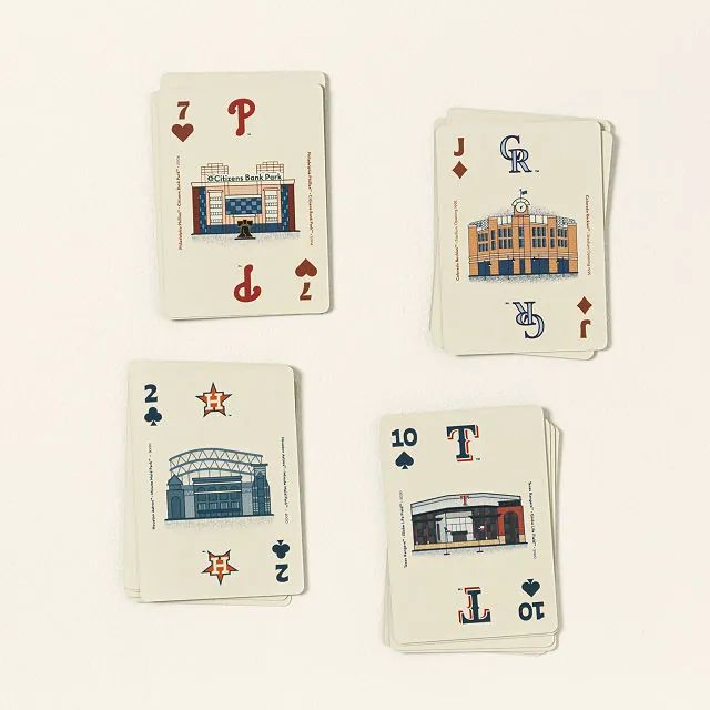MLB Stadium Illustration Playing Cards | UncommonGoods