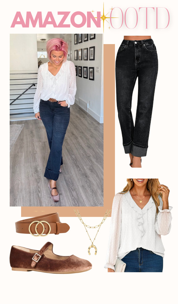 How gorgeous is this flowy top? Top: Medium Jeans: 6 Shoes: TTS 

 #LTKSaleAlert #LTKStyleTip #LTKShoeCrush